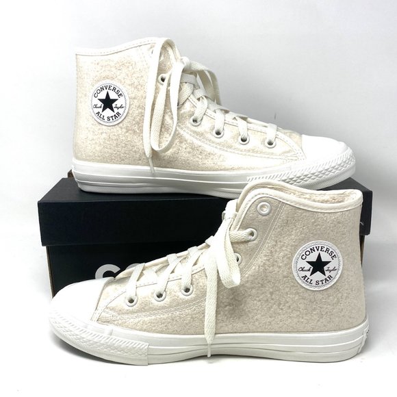 Converse Chuck Taylor Shoes Women’s AS High Top Egret Canvas Sneakers 669307C - Picture 6 of 9